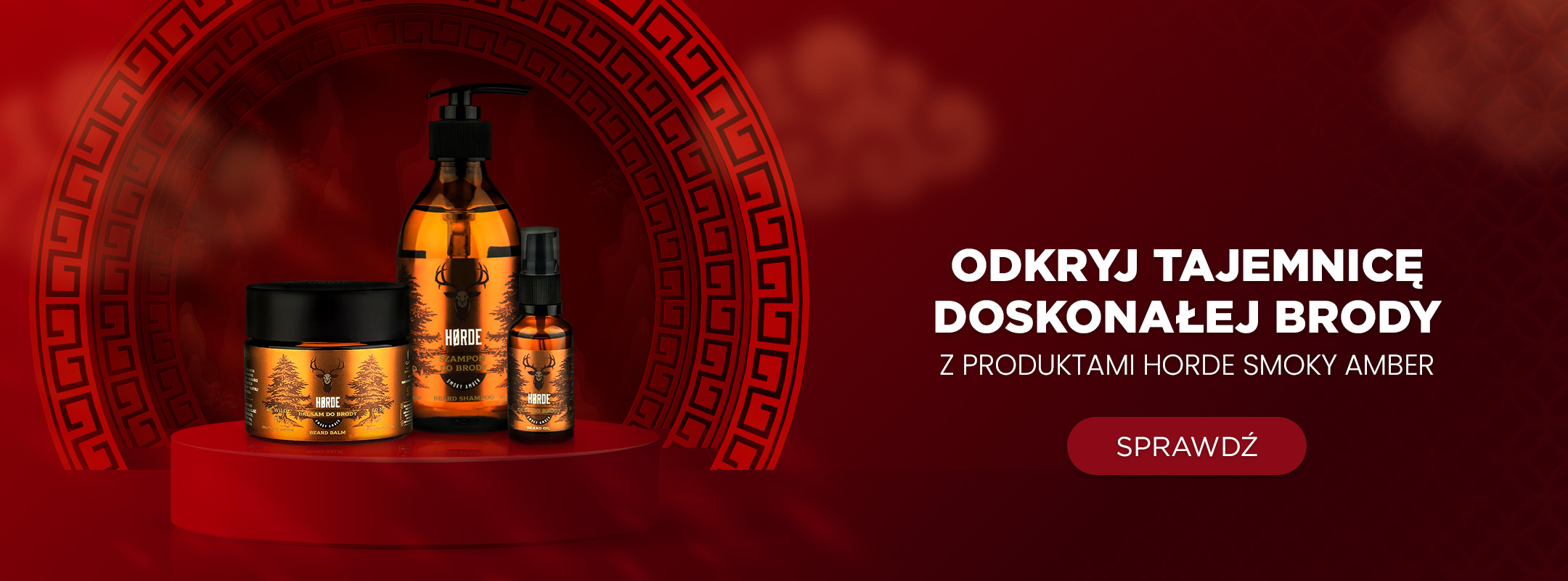 Odkryj tajemnicę doskonałej brody z produktami Horde Smoky Amber.